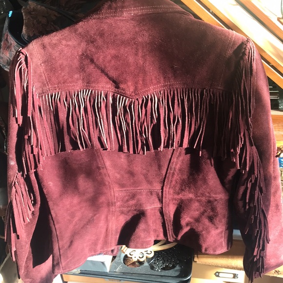 Vintage, Branded Garments, tasseled, suede fitted coat. - Picture 10 of 10